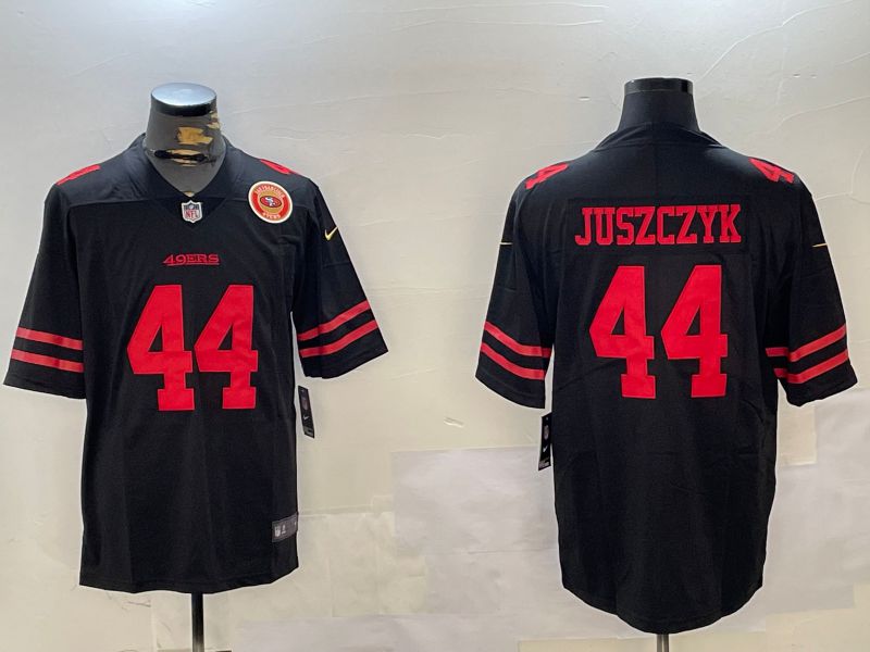 Men San Francisco 49ers #44 Juszczyk Black Second generation 2024 Nike Limited NFL Jersey style 5